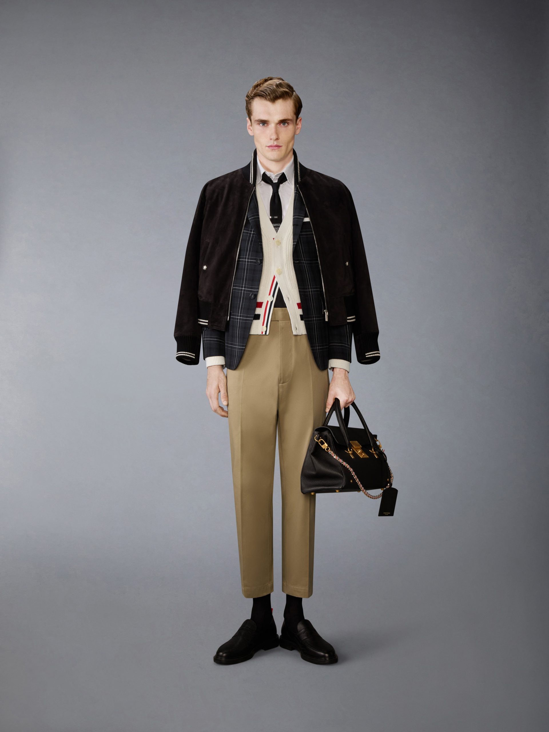 WINDOWPANE PLAID COOL WOOL UNCONSTRUCTED SPORTCOAT - Image 3