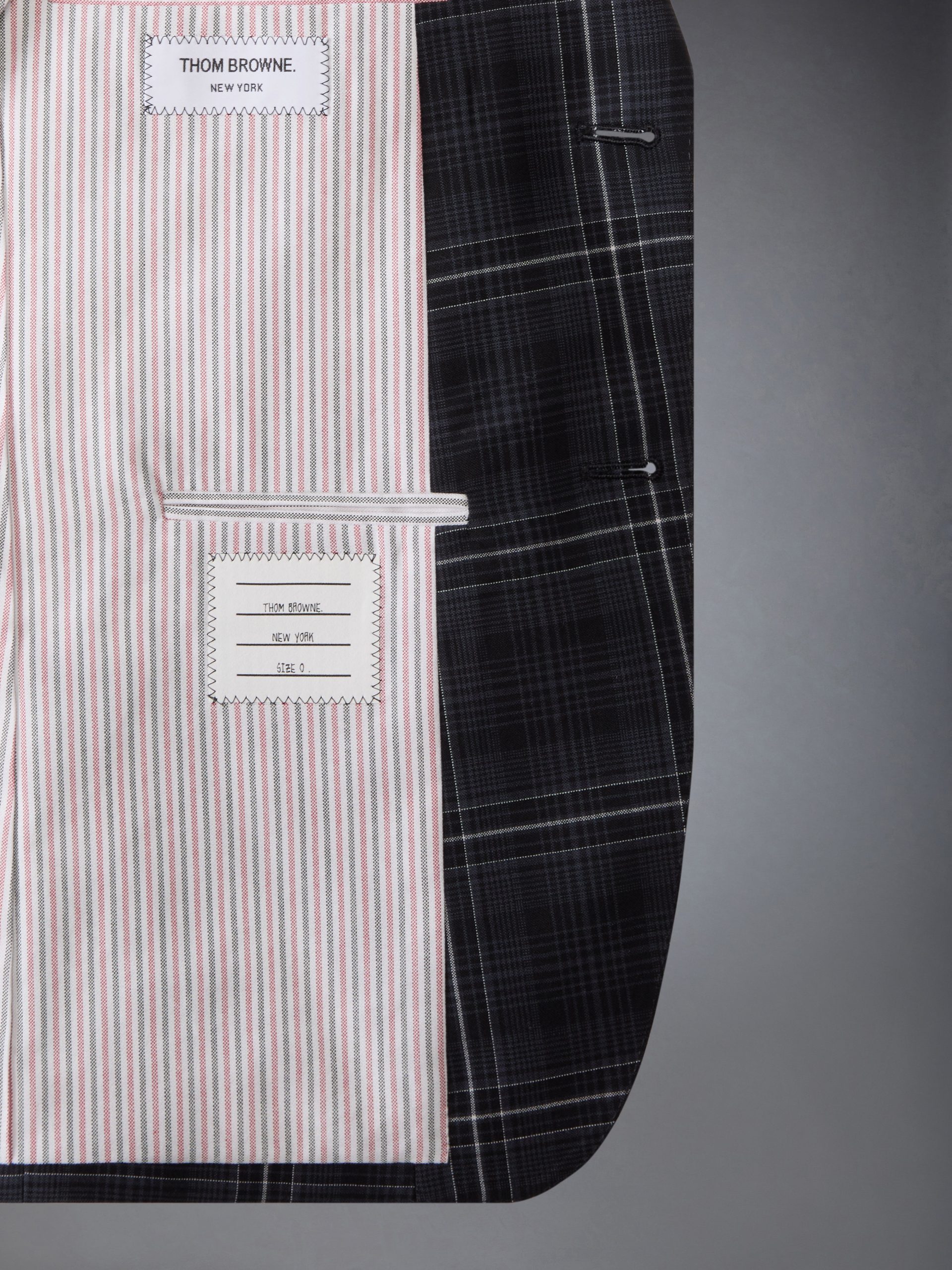 WINDOWPANE PLAID COOL WOOL UNCONSTRUCTED SPORTCOAT - Image 4