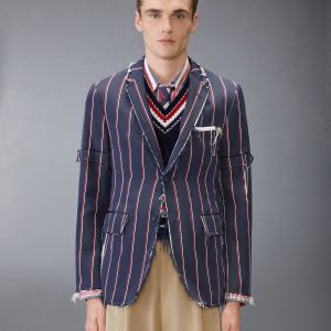 STRIPE MOGADOR UNCONSTRUCTED SPORTCOAT