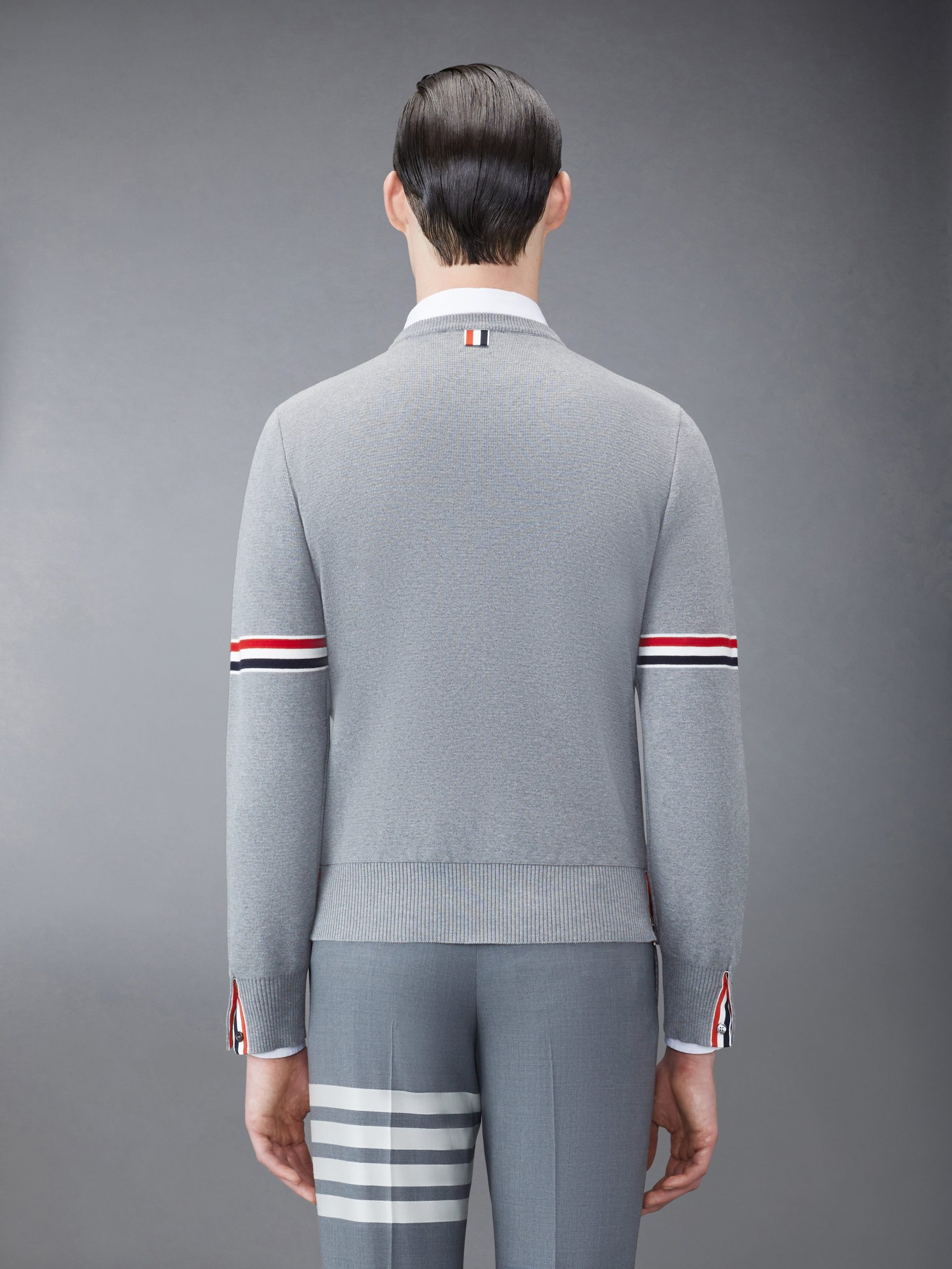 COTTON MILANO STITCH STRIPE PULLOVER - Image 2