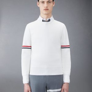 COTTON MILANO STITCH STRIPE PULLOVER