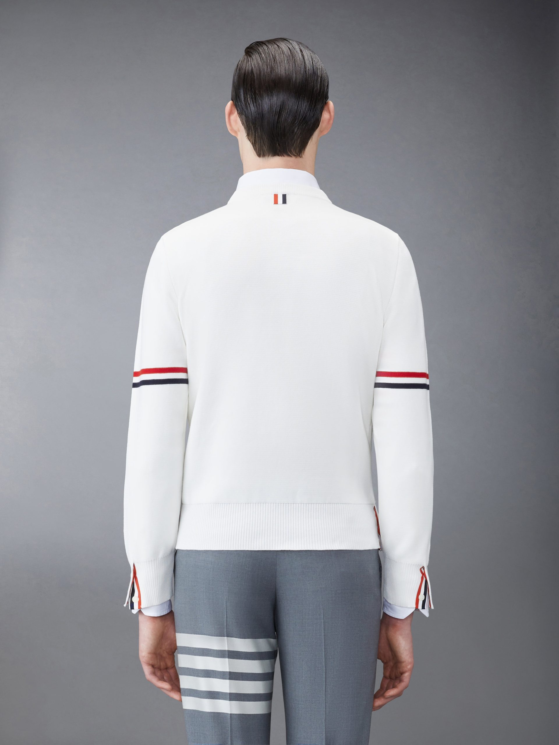 COTTON MILANO STITCH STRIPE PULLOVER - Image 2