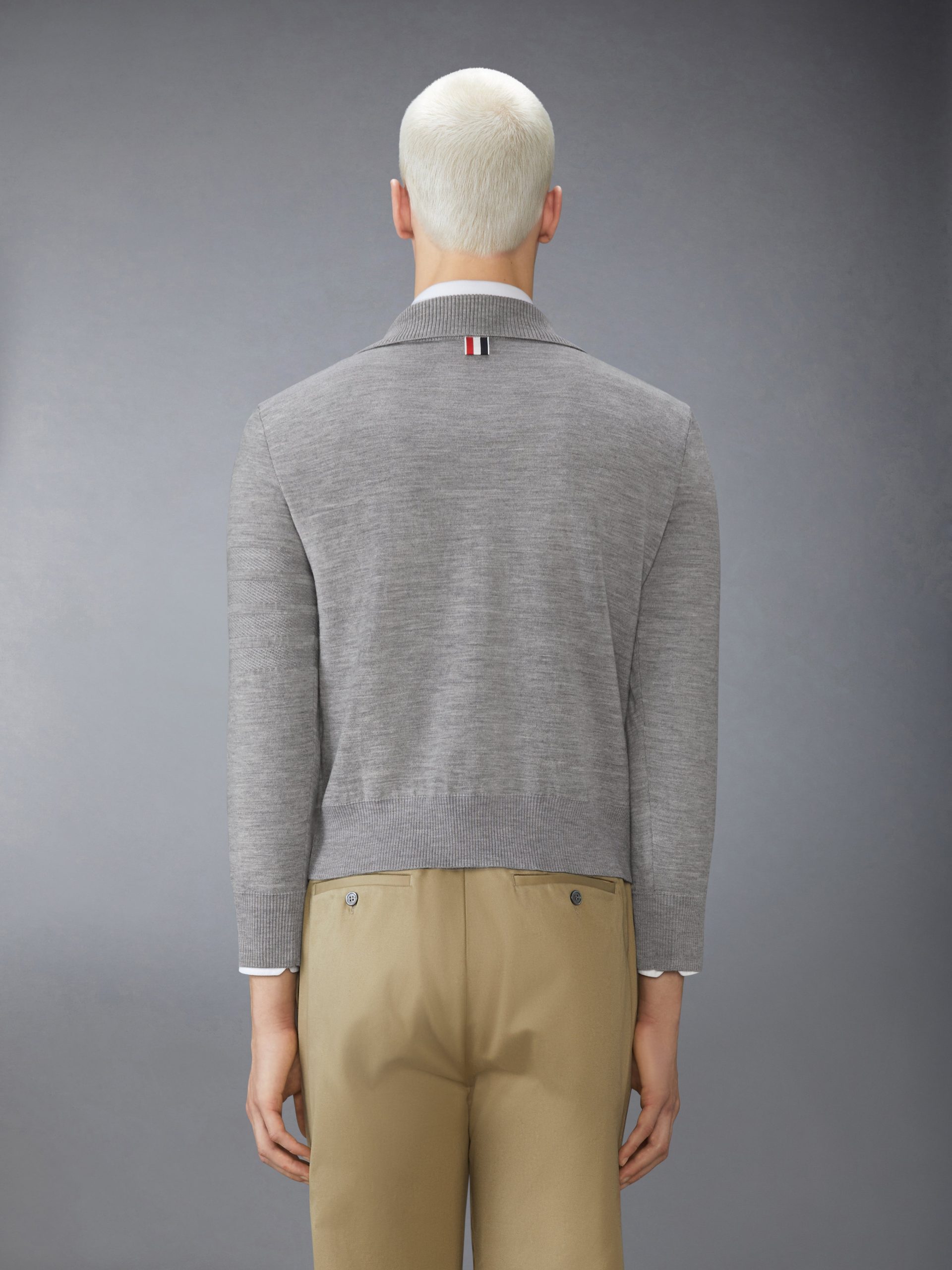 MERINO WOOL DOUBLE FACE 4-BAR HALF ZIP PULLOVER - Image 2