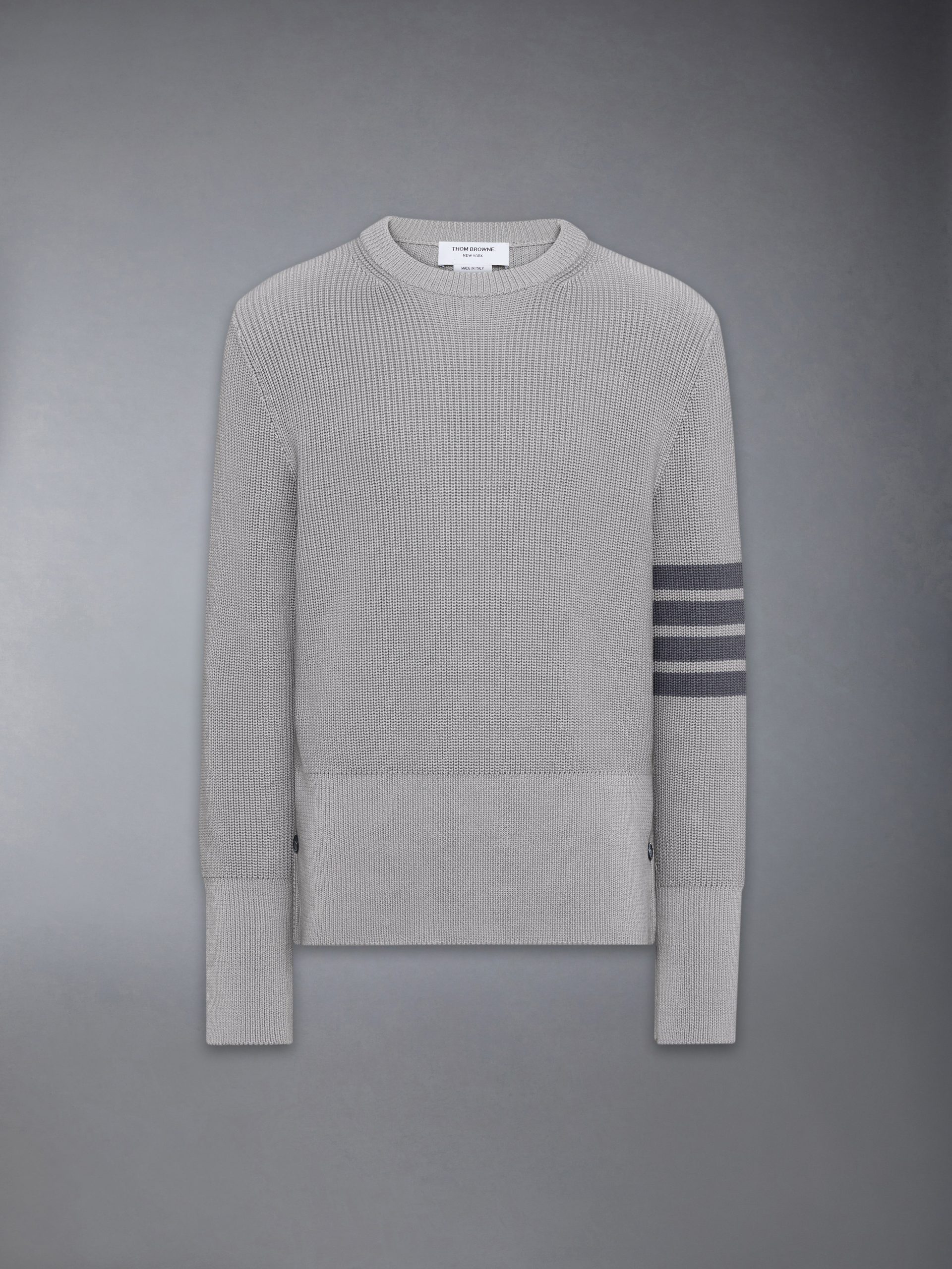 COTTON CARDIGAN STITCH 4-BAR PULLOVER - Image 6