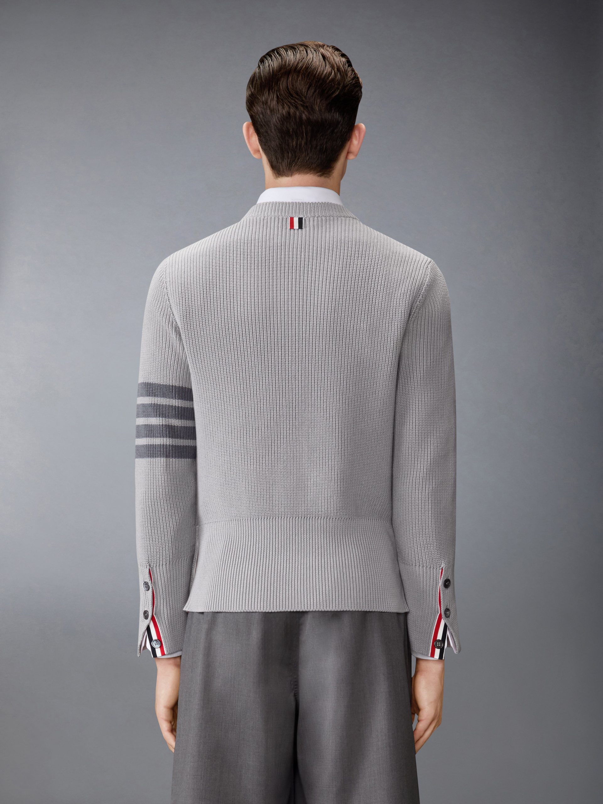 COTTON CARDIGAN STITCH 4-BAR PULLOVER - Image 2