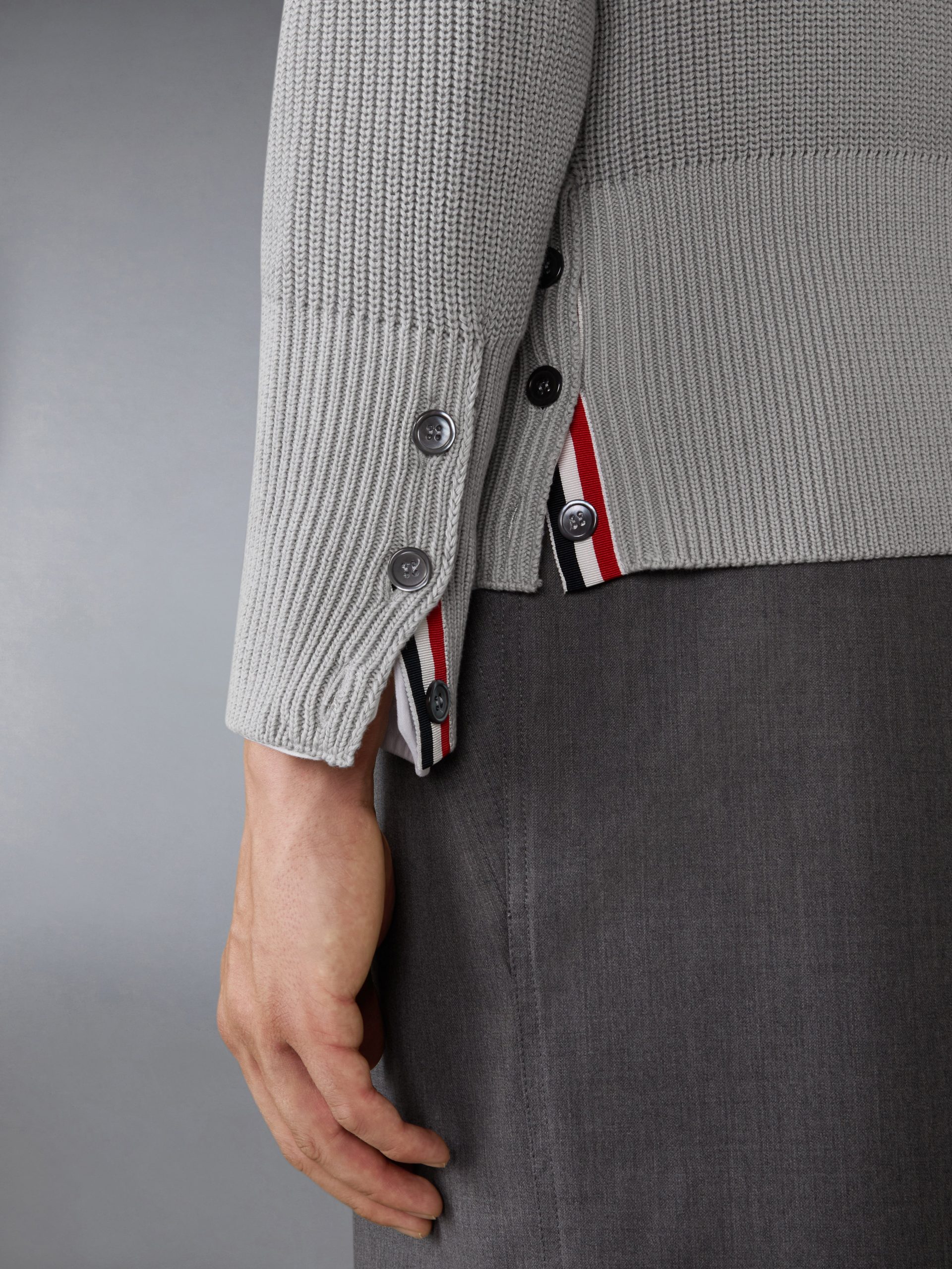 COTTON CARDIGAN STITCH 4-BAR PULLOVER - Image 3