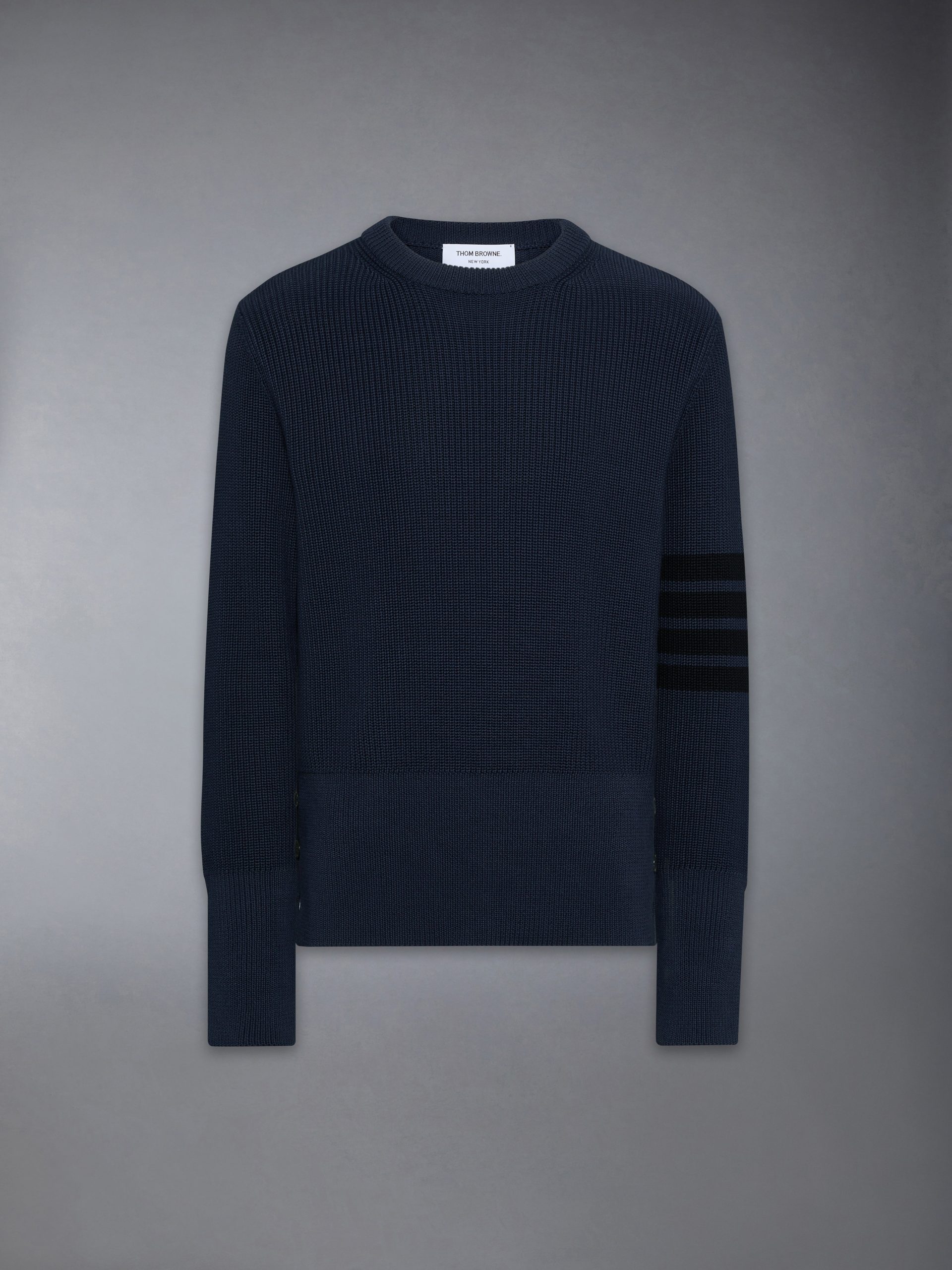 COTTON CARDIGAN STITCH 4-BAR PULLOVER - Image 6