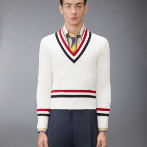 RWB STRIPE CRICKET PULLOVER