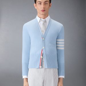 CLASSIC CASHMERE 4-BAR V-NECK CARDIGAN