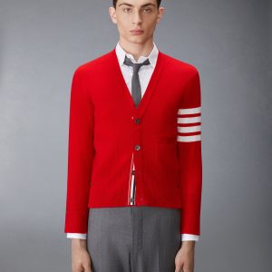 CLASSIC CASHMERE 4-BAR V-NECK CARDIGAN
