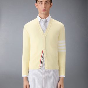 CLASSIC CASHMERE 4-BAR V-NECK CARDIGAN