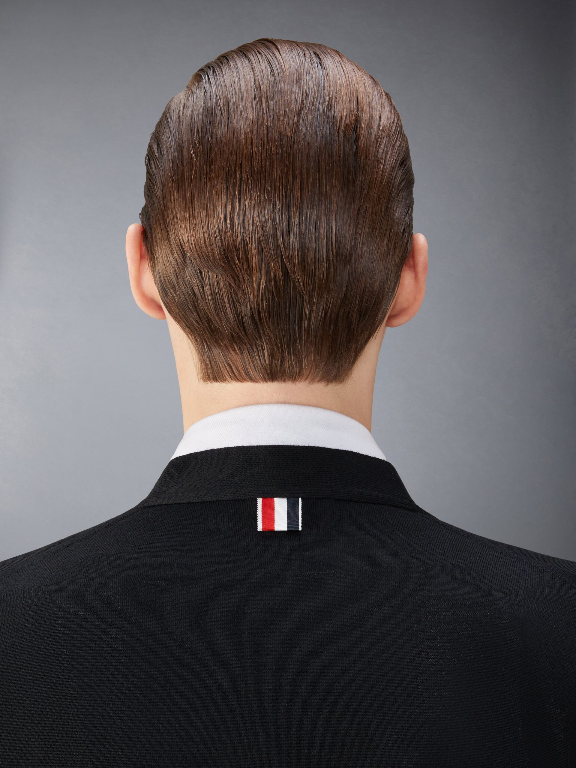 FINE MERINO WOOL 4-BAR RELAXED FIT CARDIGAN - Image 5