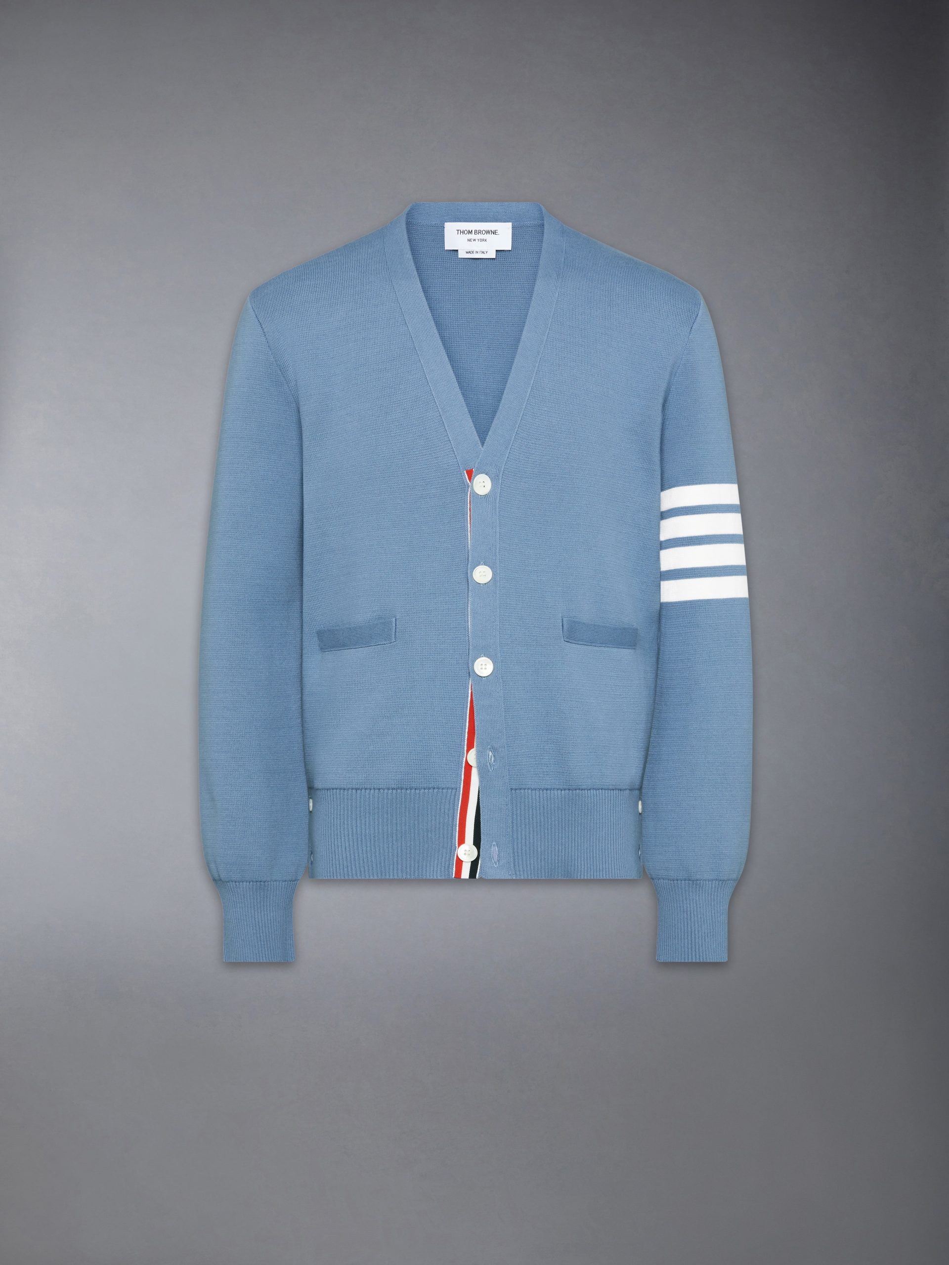 COTTON CREPE 4-BAR MILANO STITCH CARDIGAN - Image 6