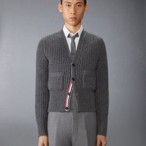 HALF STITCH CASHMERE CARDIGAN