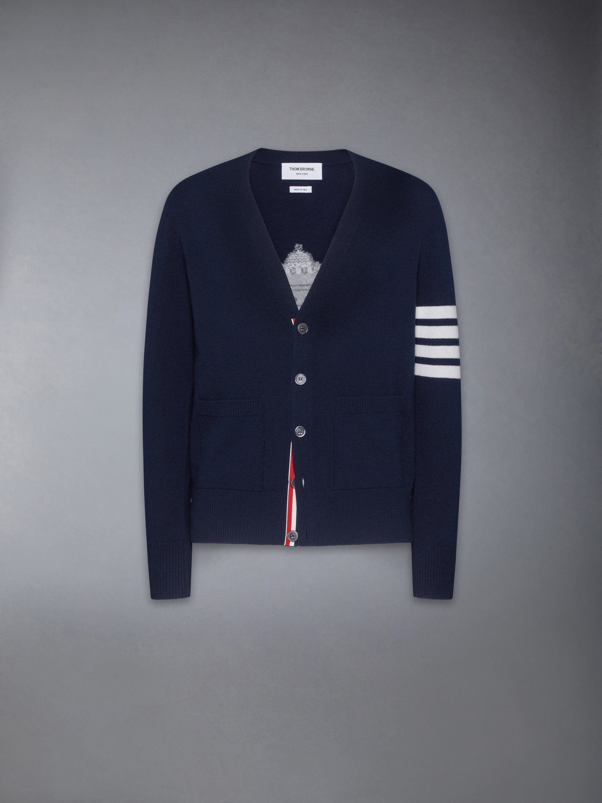 NUTCRACKER MERINO WOOL 4-BAR CARDIGAN - Image 6