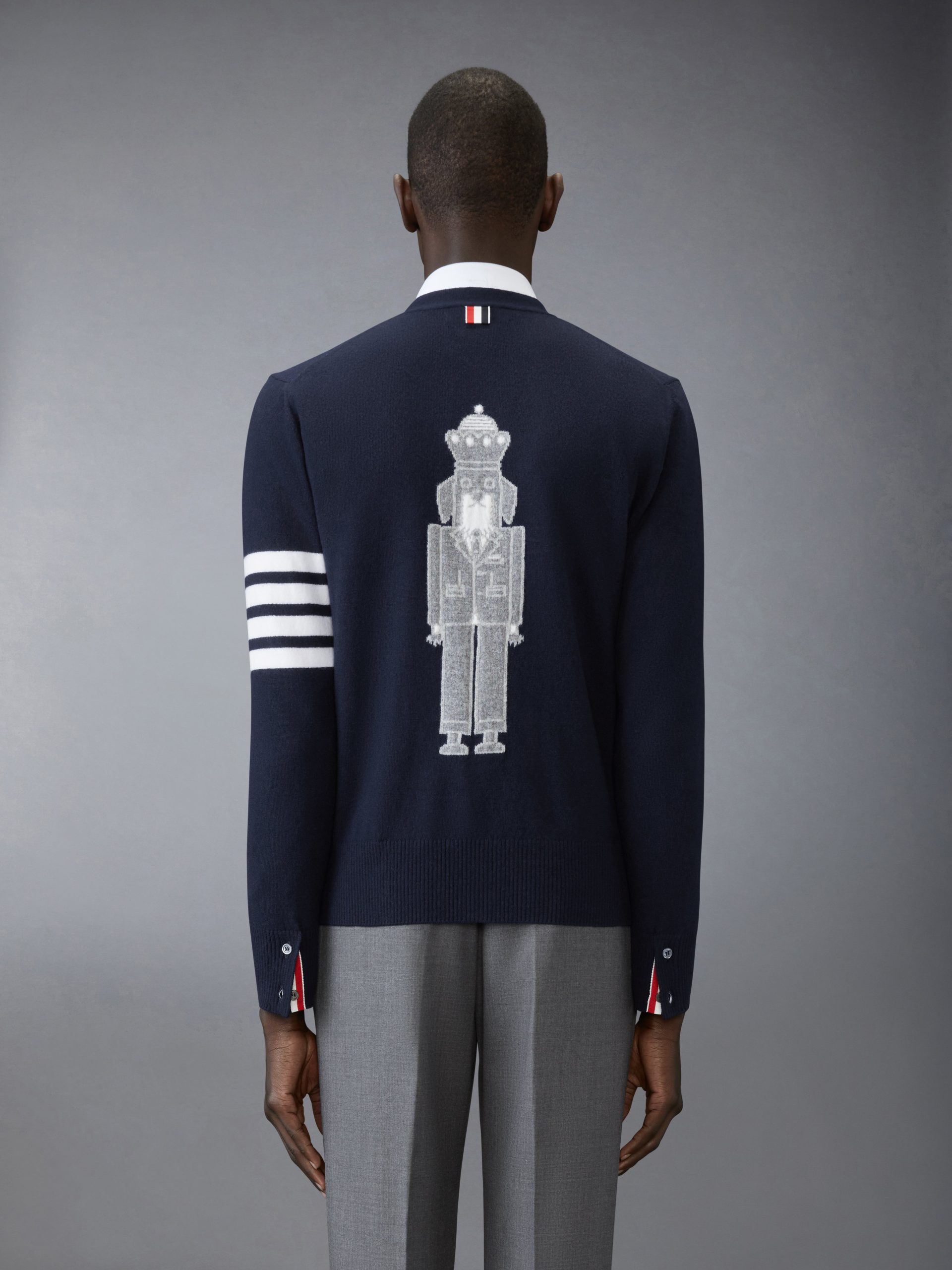 NUTCRACKER MERINO WOOL 4-BAR CARDIGAN - Image 2