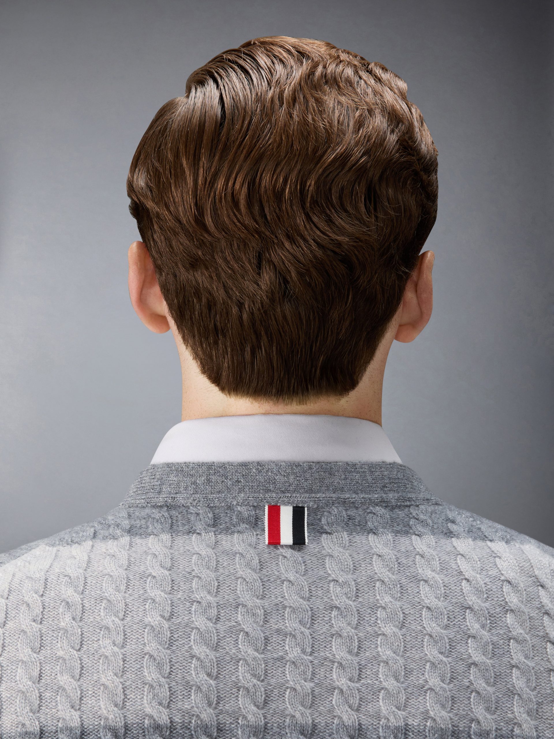 CASHMERE BABY CABLE STITCH 4-BAR CARDIGAN - Image 5