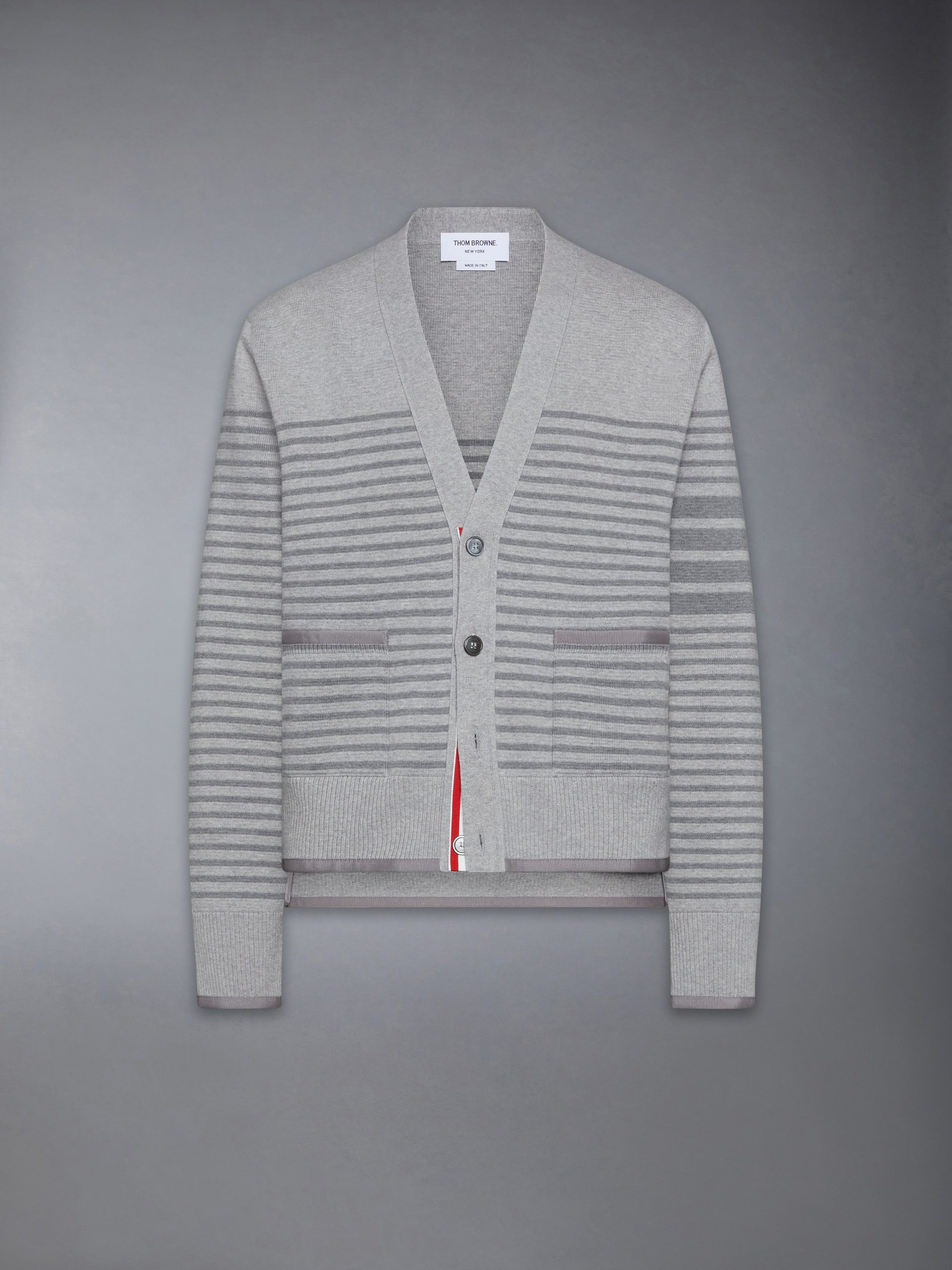 MILANO STITCH STRIPED BOXY FIT CARDIGAN - Image 6