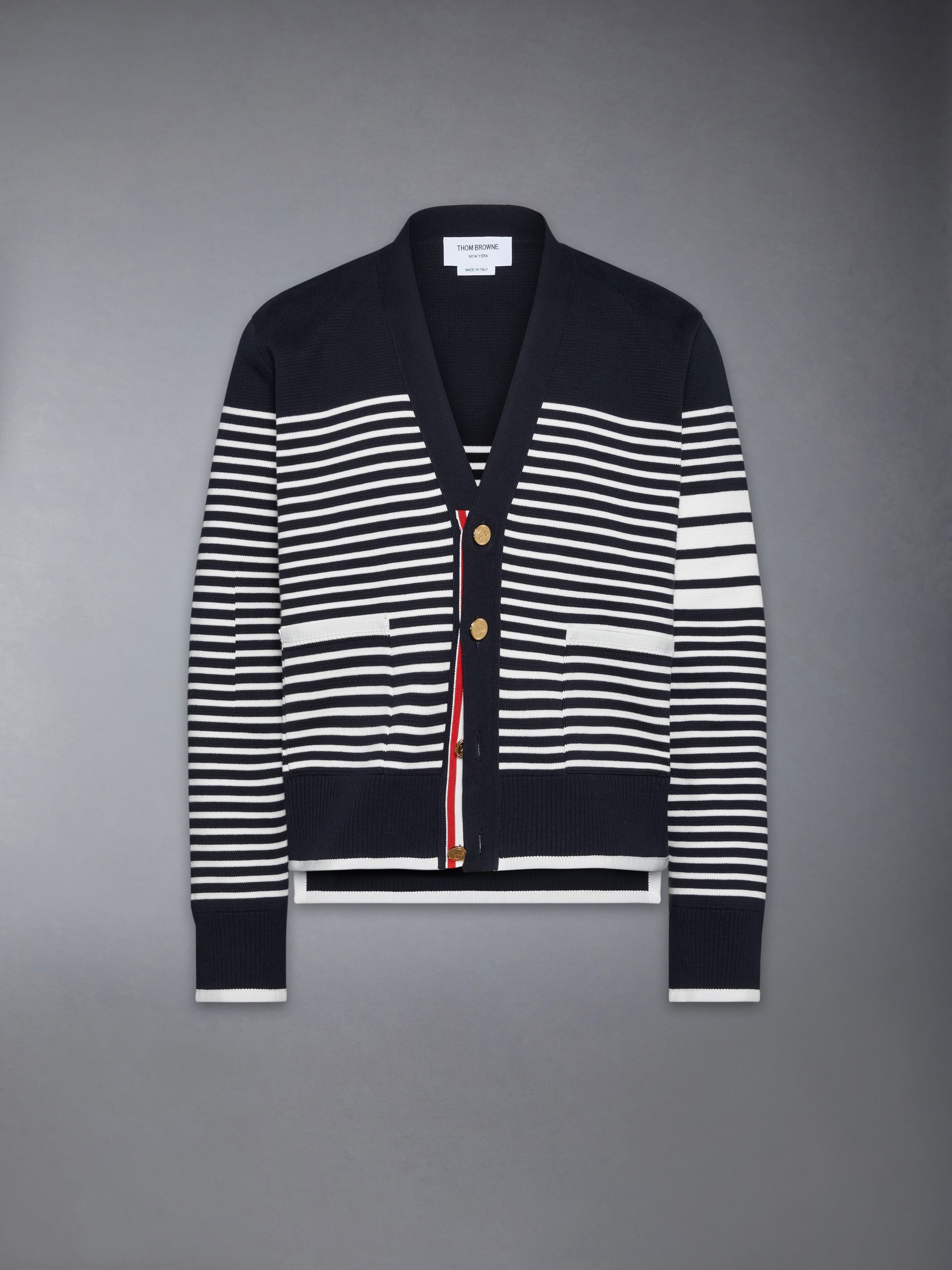 MILANO STITCH STRIPED BOXY FIT CARDIGAN - Image 6
