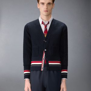 FLOAT RIPPLE STITCH RWB CARDIGAN