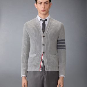 GARMENT DYED 4-BAR CARDIGAN