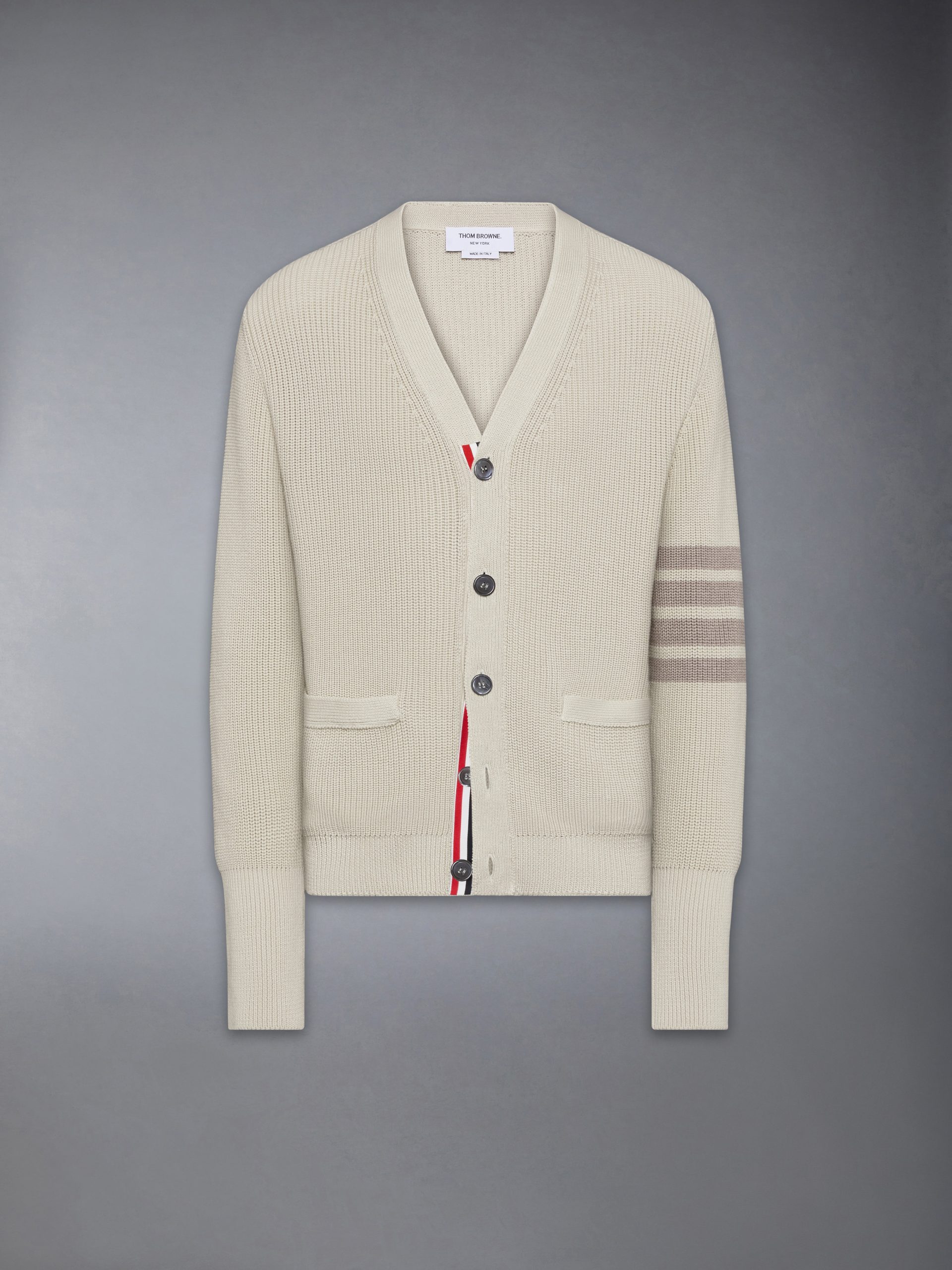 GARMENT DYED 4-BAR CARDIGAN - Image 6