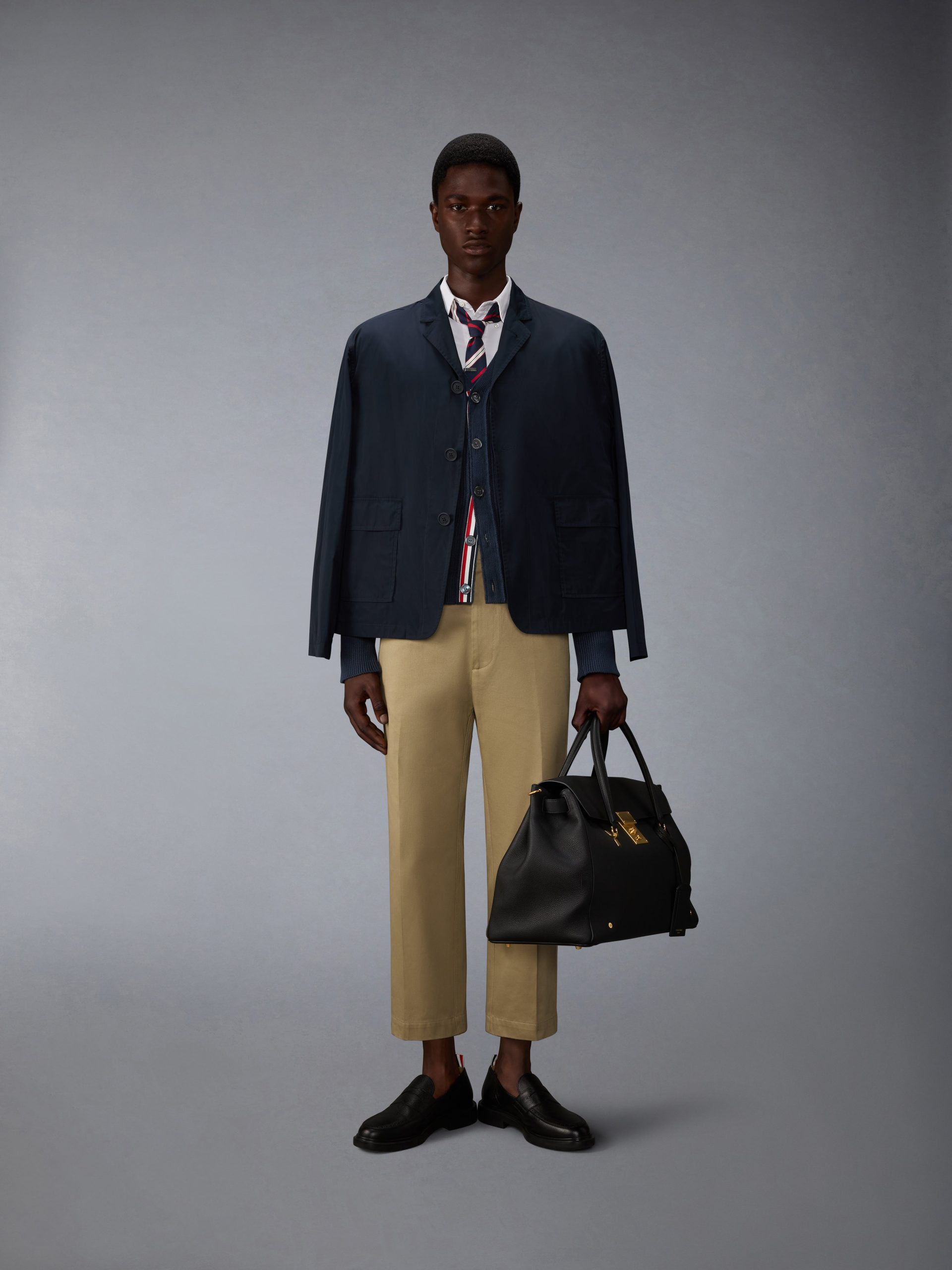 GARMENT DYED 4-BAR CARDIGAN - Image 4