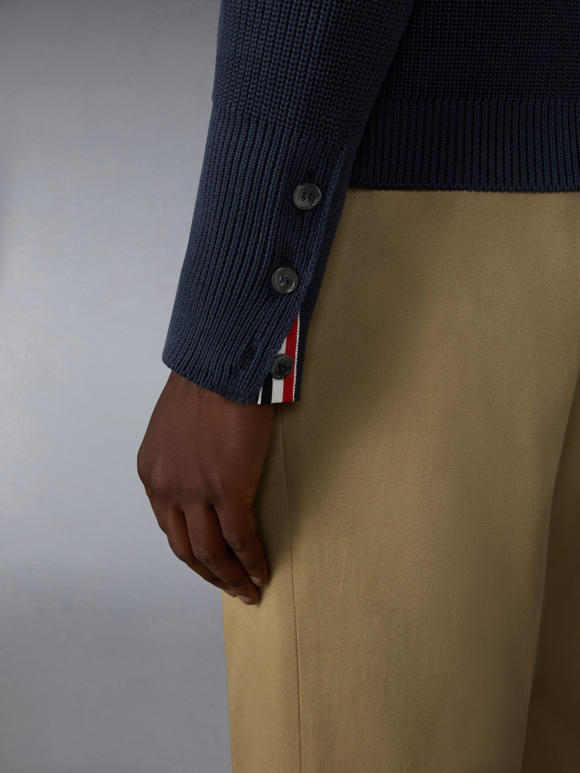 GARMENT DYED 4-BAR CARDIGAN - Image 5