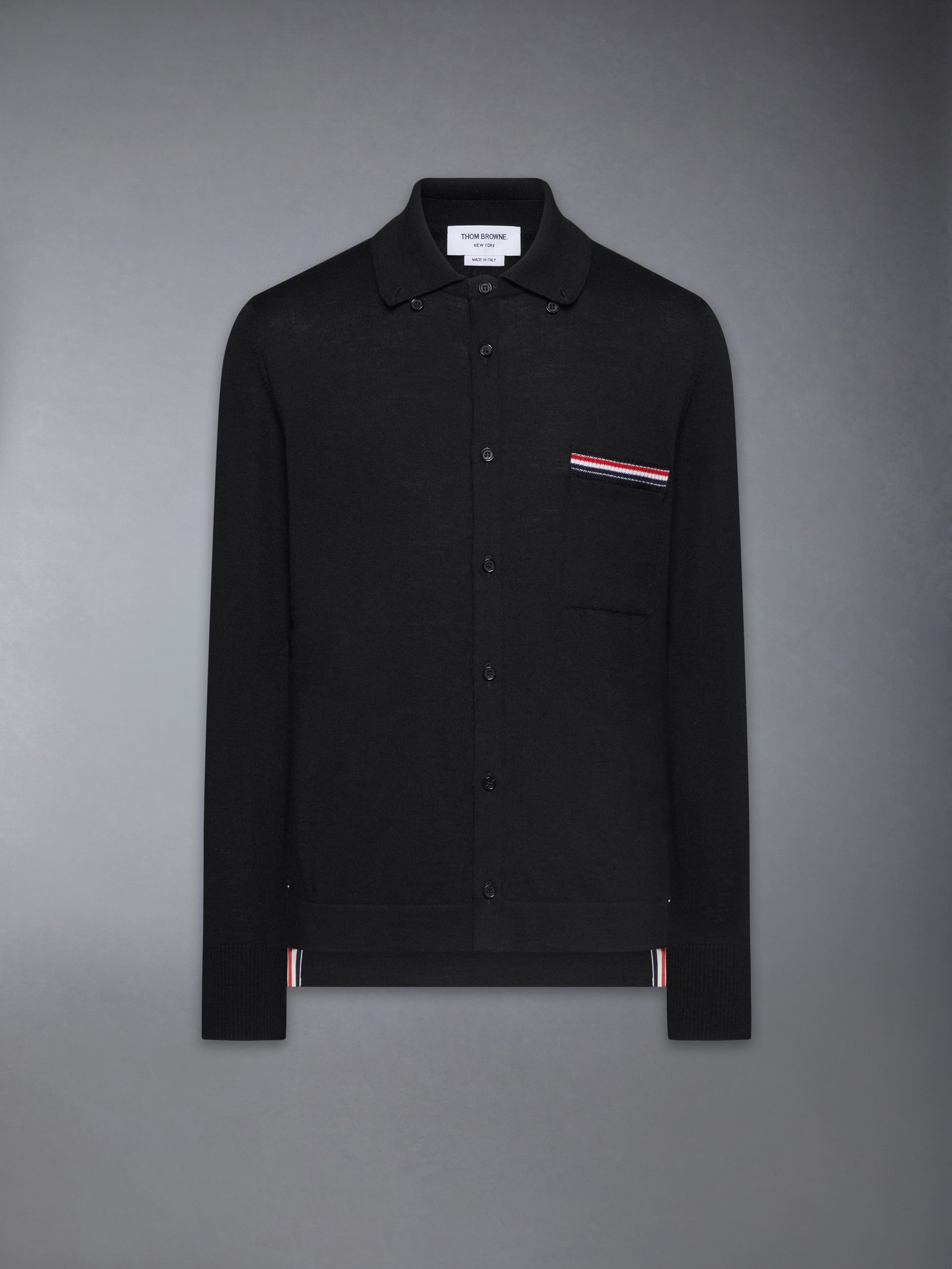 MERINO WOOL JERSEY STITCH LONG SLEEVE SHIRT - Image 6