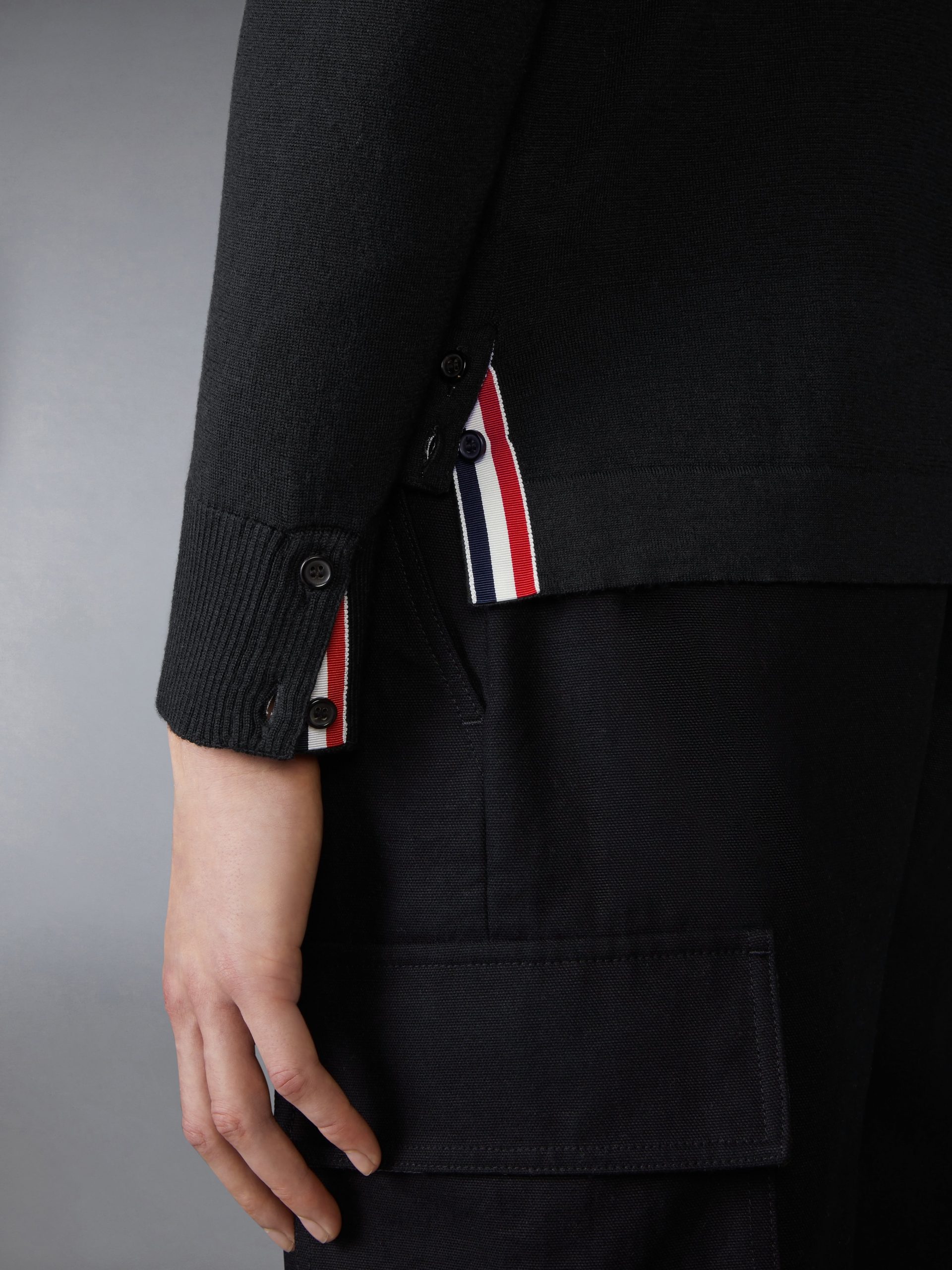 MERINO WOOL JERSEY STITCH LONG SLEEVE SHIRT - Image 4