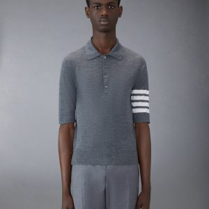 FINE MERINO WOOL 4-BAR POLO