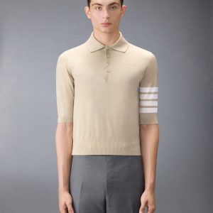 FINE MERINO WOOL 4-BAR POLO