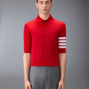 FINE MERINO WOOL 4-BAR POLO