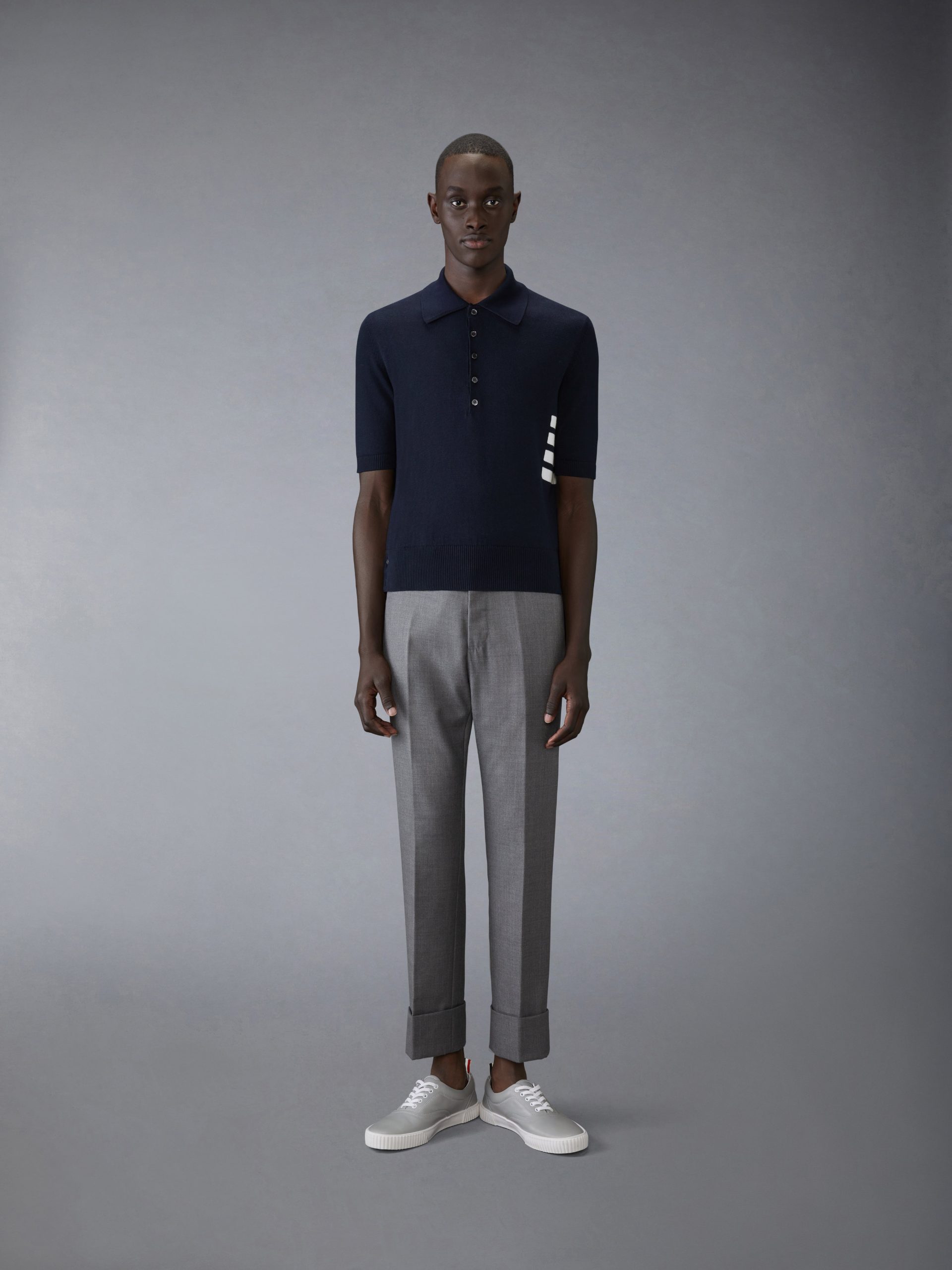 COTTON 4-BAR RELAXED FIT POLO - Image 3