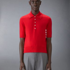 COTTON 4-BAR RELAXED FIT POLO