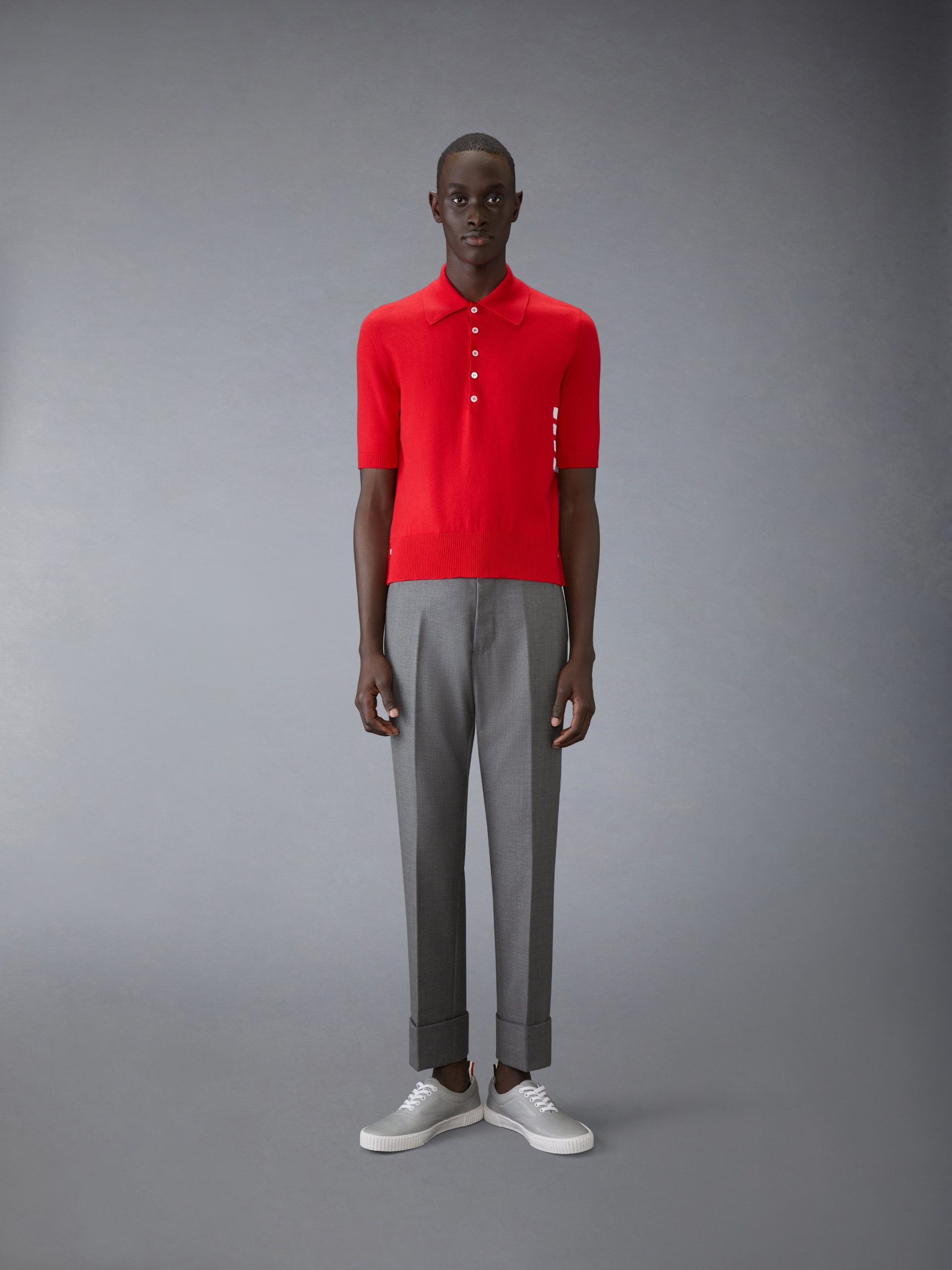 COTTON 4-BAR RELAXED FIT POLO - Image 3