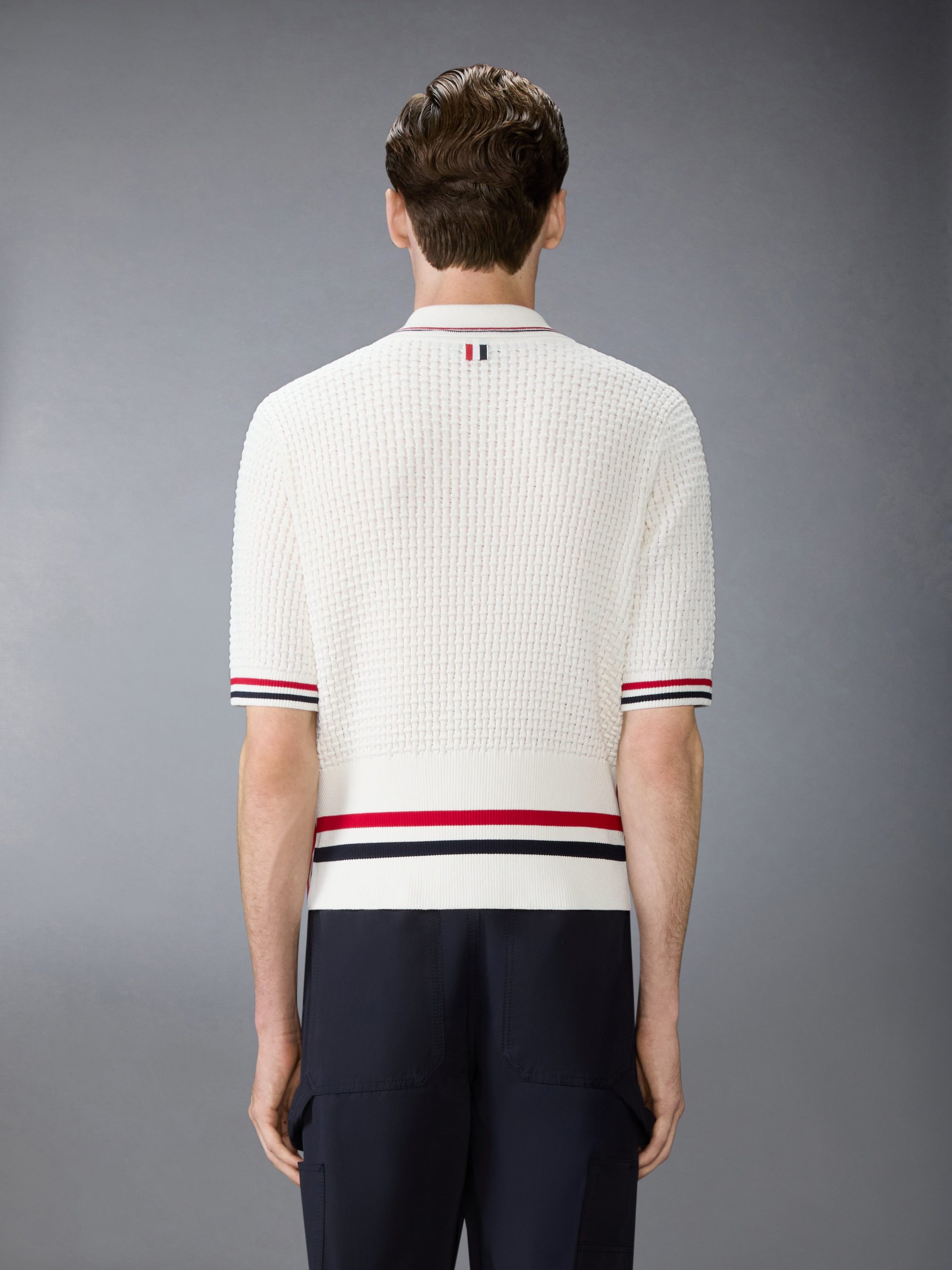 FLOAT RIPPLE STITCH RWB STRIPE POLO - Image 2