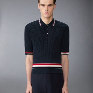 FLOAT RIPPLE STITCH RWB STRIPE POLO