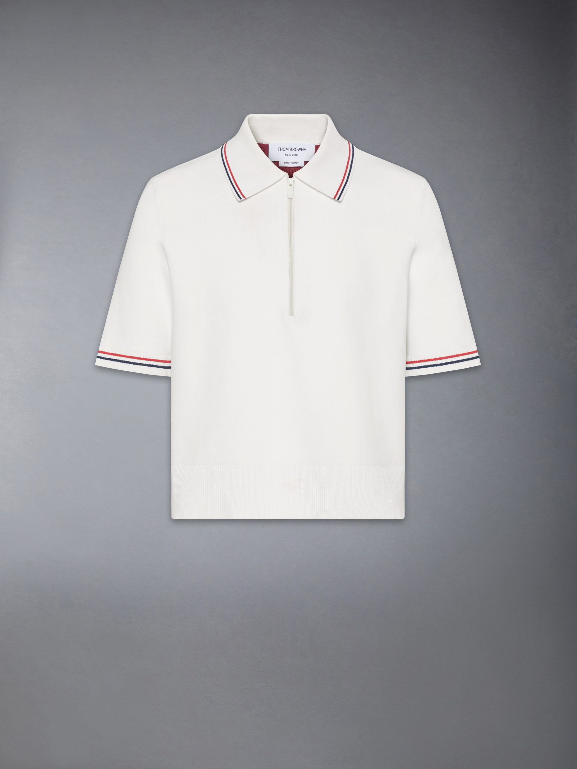 BROWNE 65 INTARSIA ZIP POLO - Image 6