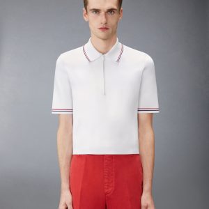 BROWNE 65 INTARSIA ZIP POLO