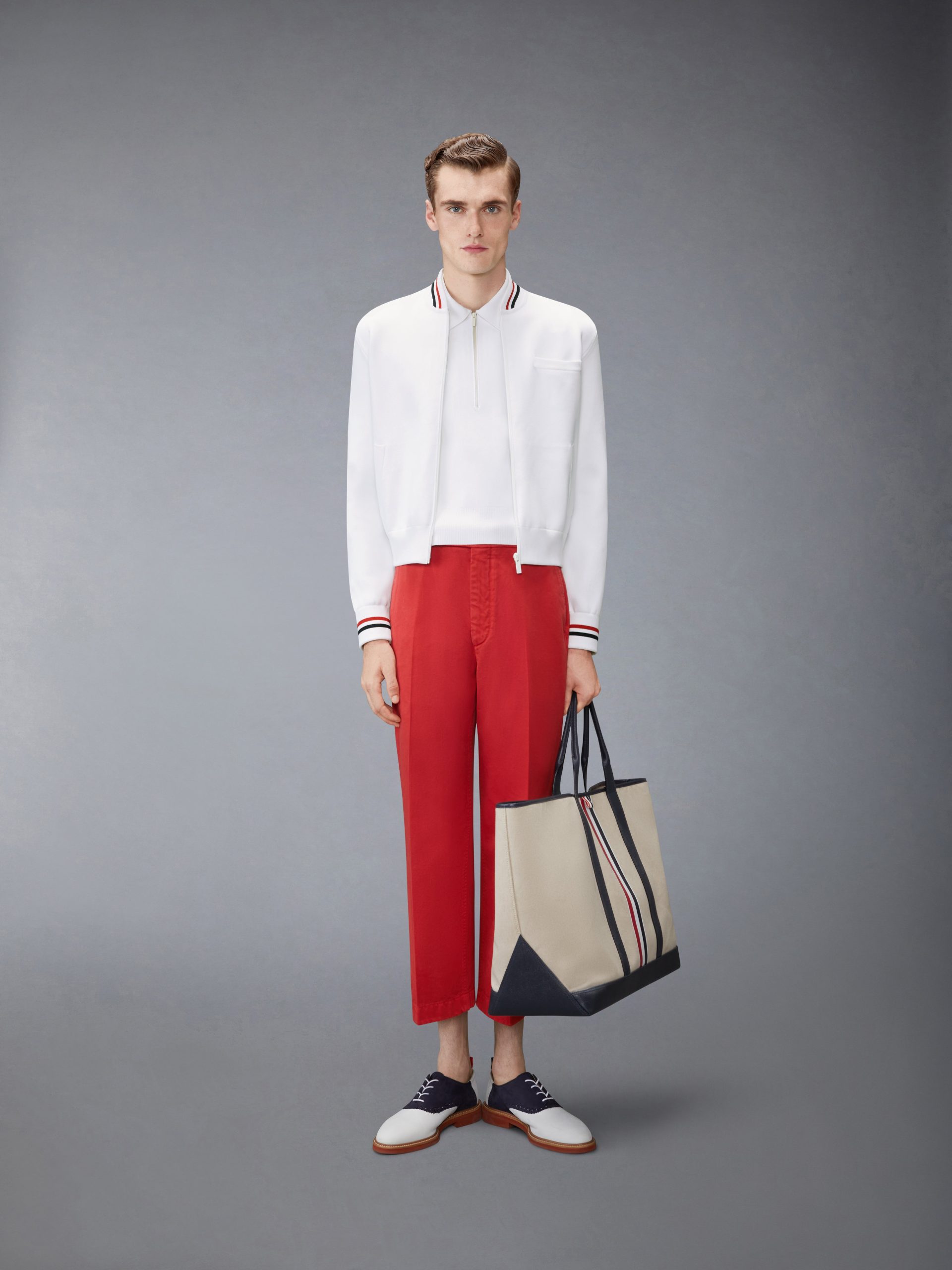 BROWNE 65 INTARSIA ZIP POLO - Image 3