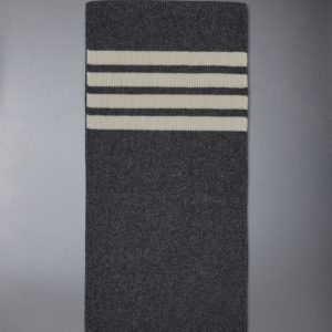 CASHMERE RIB 4-BAR SCARF