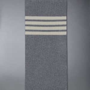 CASHMERE RIB 4-BAR SCARF