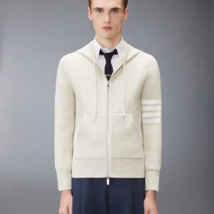 MILANO STITCH 4-BAR ZIP UP HOODIE