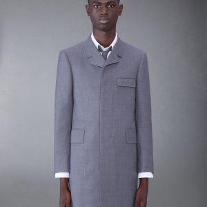 TWILL WOOL CLASSIC CHESTERFIELD OVERCOAT