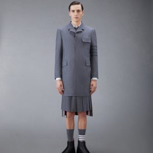 FLANNEL 4-BAR CLASSIC CHESTERFIELD OVERCOAT