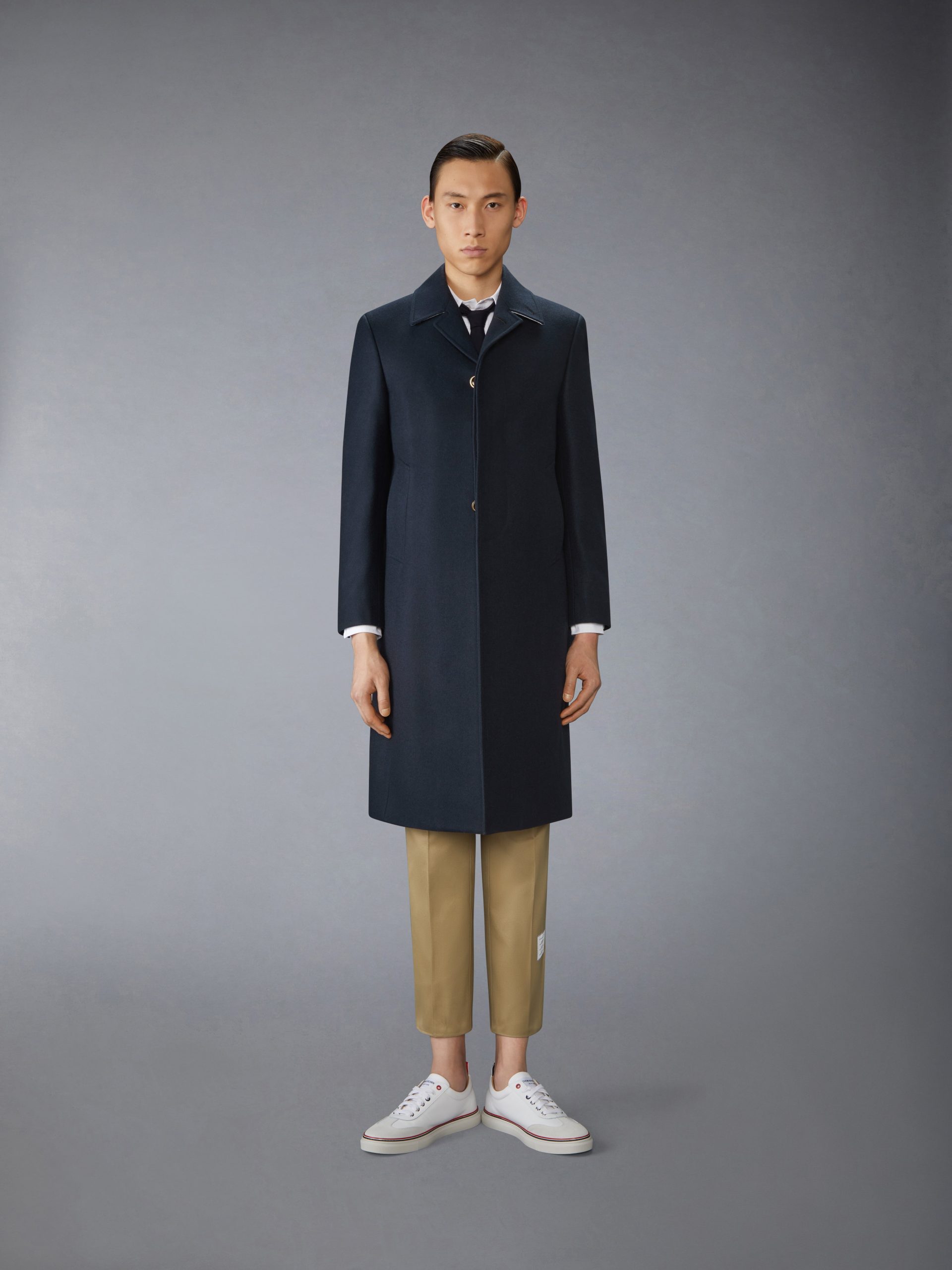 MELTON CLASSIC BAL COLLAR OVERCOAT