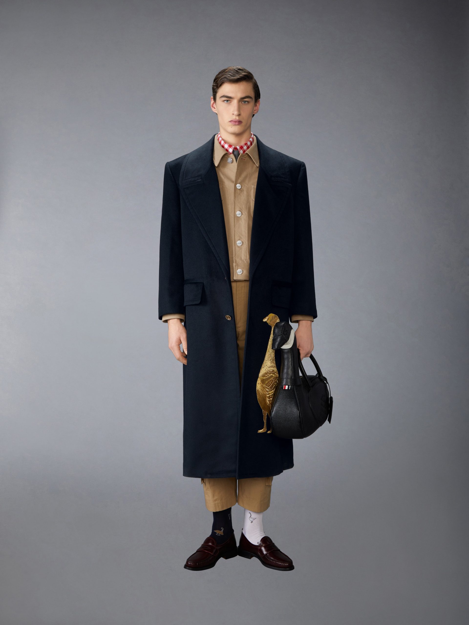 CASHMERE EMBROIDERED APPLIQUE OVERCOAT - Image 4