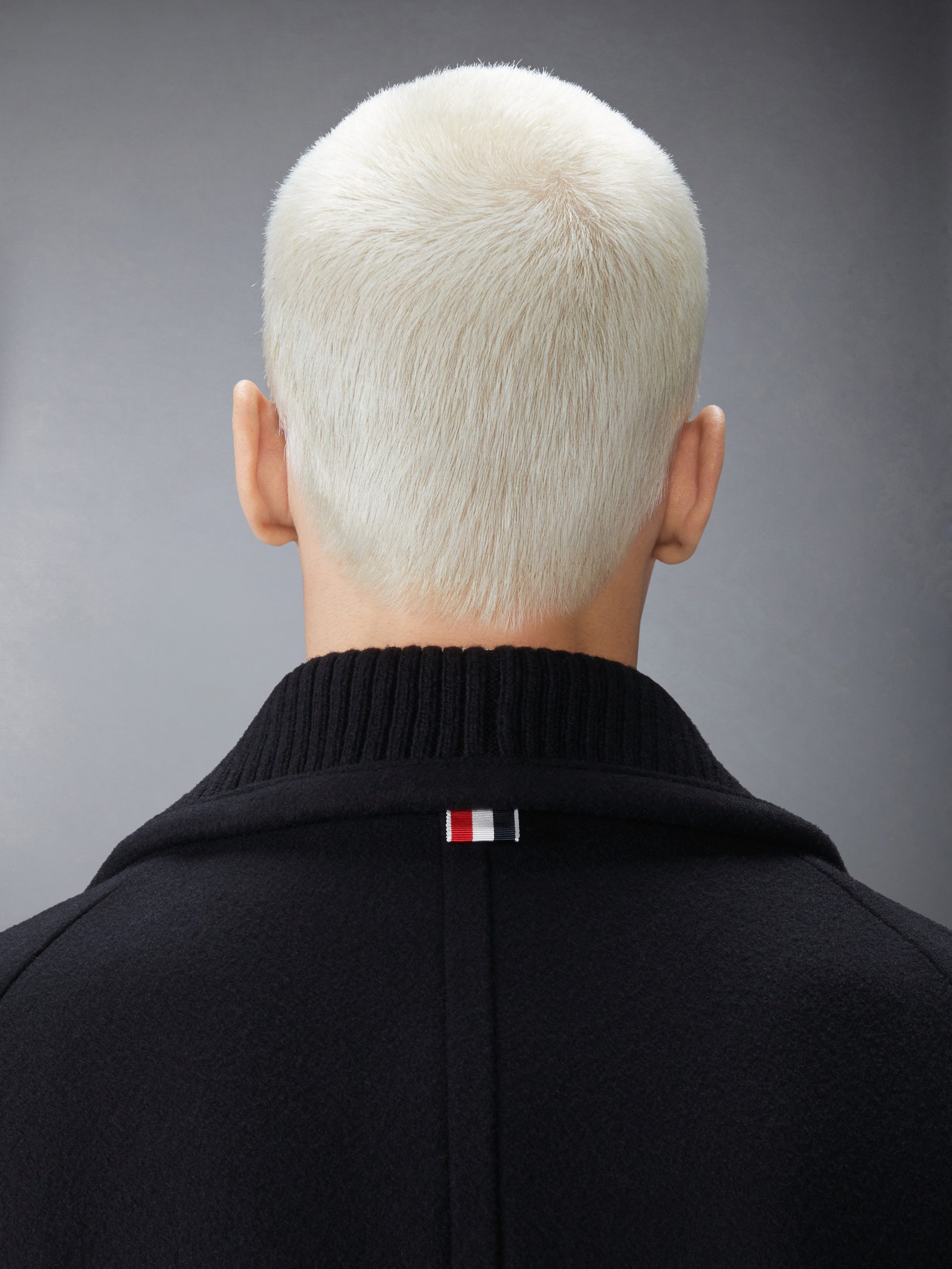 KNIT SHAWL COLLAR MELTON OVERCOAT - Image 6