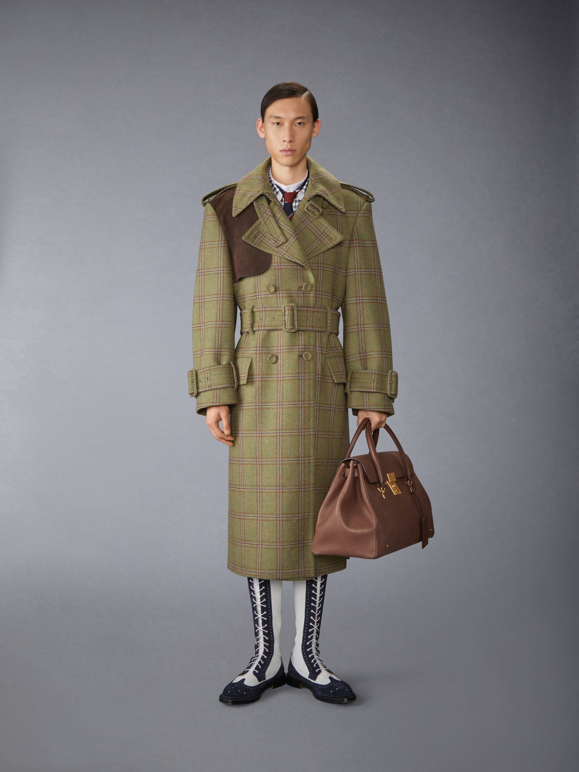 HUNTING TWEED OVERSIZED TRENCH - Image 4
